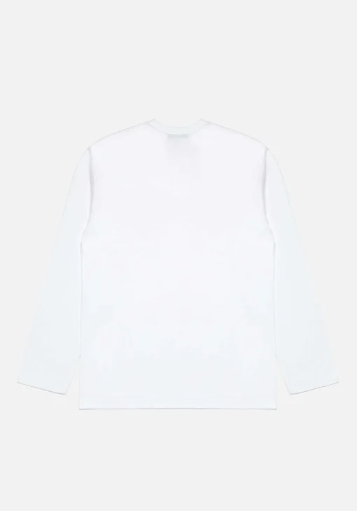 COMME DES GARCONS MULTI RED HEART LONGSLEEVE T-SHIRT