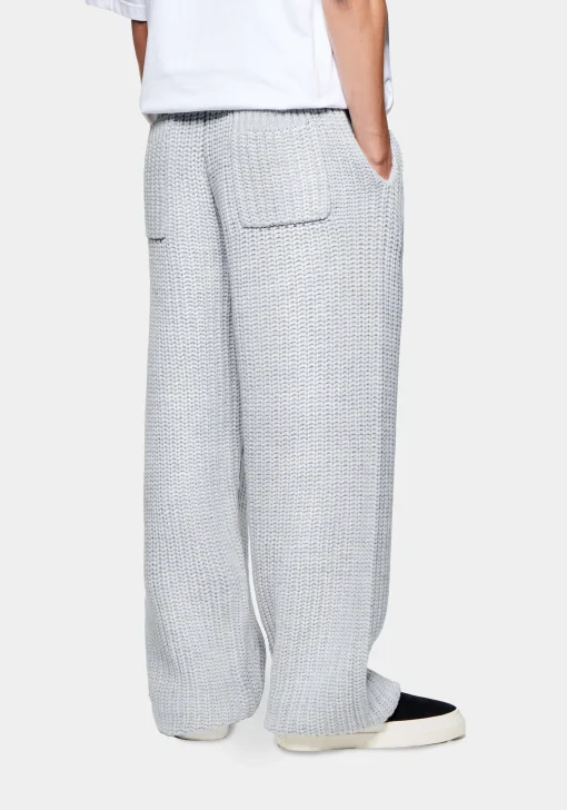 MKI CHUNKY RIB KNIT WIDE LEG JOGGERS