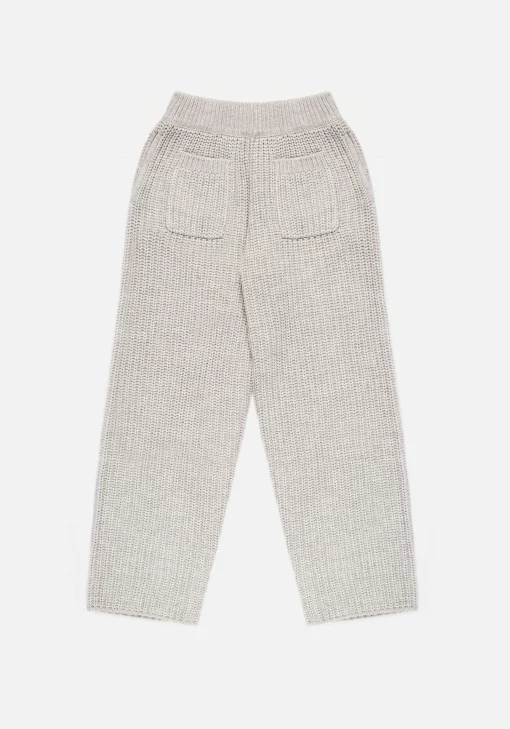 MKI CHUNKY RIB KNIT WIDE LEG JOGGERS