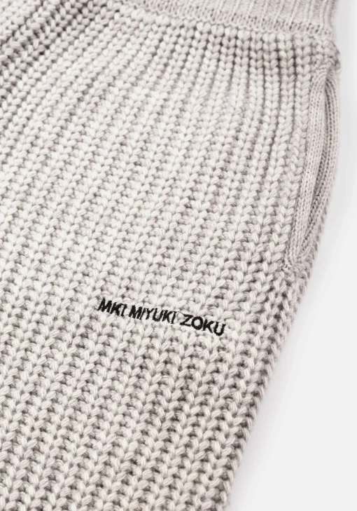 MKI CHUNKY RIB KNIT WIDE LEG JOGGERS