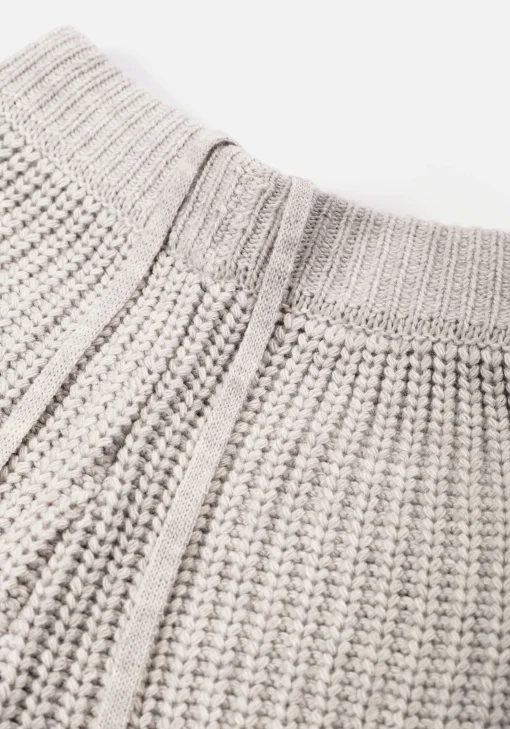 MKI CHUNKY RIB KNIT WIDE LEG JOGGERS