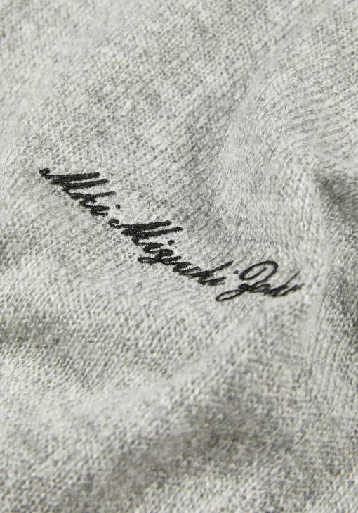 MKI LIGHTWEIGHT MOHAIR KNIT POLO LONGSLEEVE