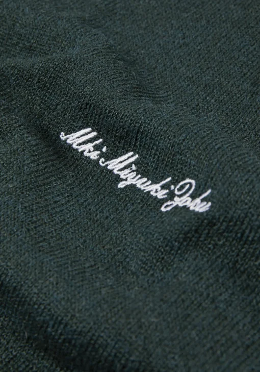 MKI LIGHTWEIGHT MOHAIR KNIT POLO LONGSLEEVE