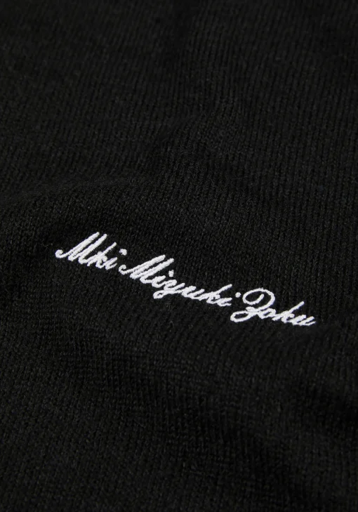 MKI LIGHTWEIGHT MOHAIR KNIT POLO LONGSLEEVE