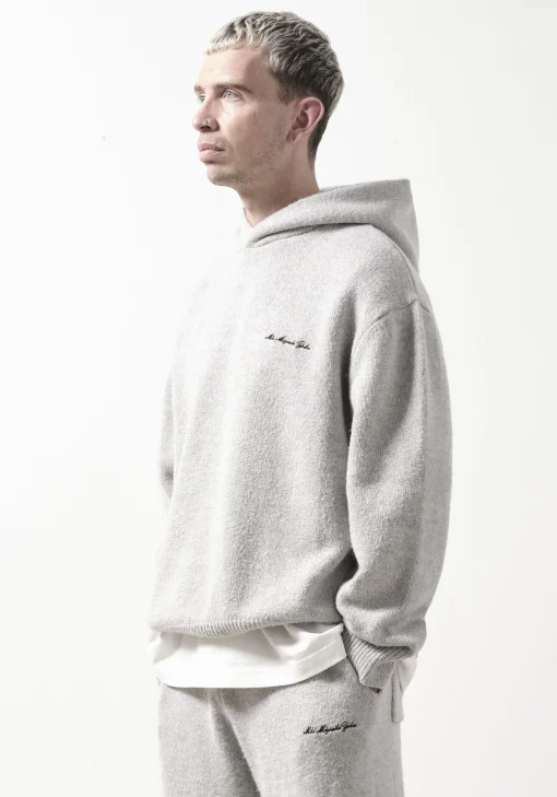 MKI MOHAIR BLEND KNIT HOODY