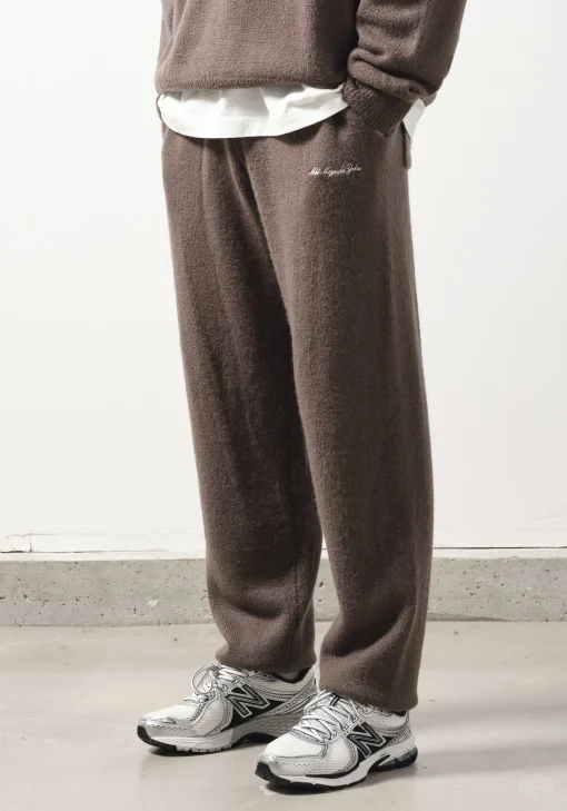 MKI MOHAIR BLEND KNIT TROUSERS