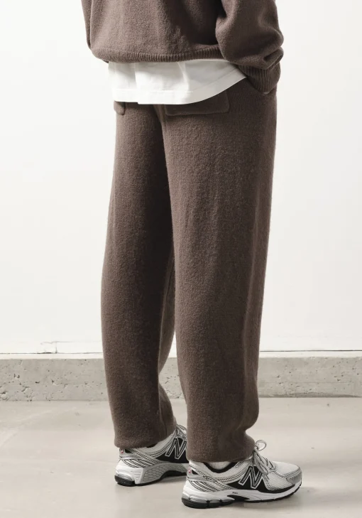 MKI MOHAIR BLEND KNIT TROUSERS